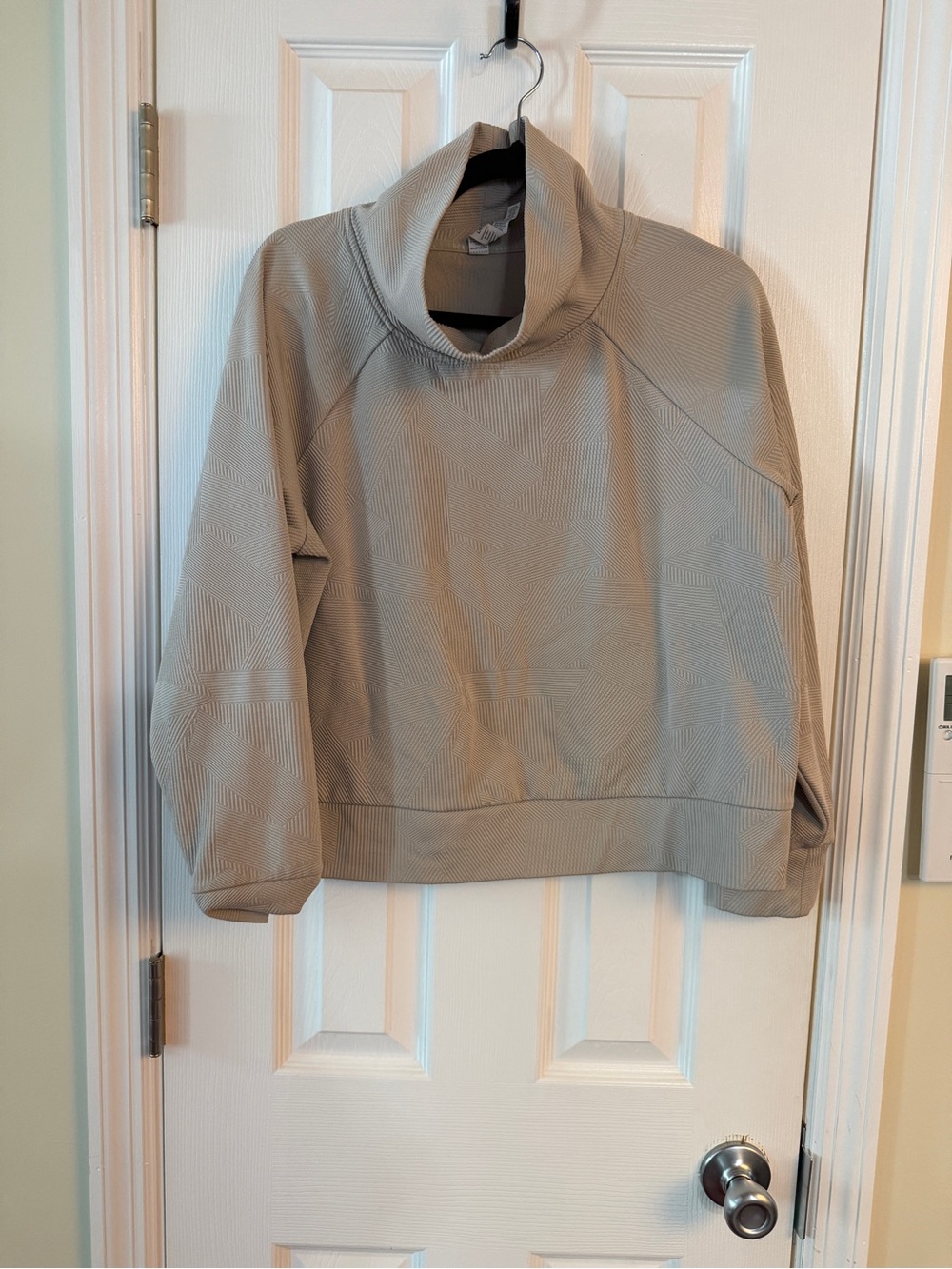 RBX Taupe Cowl Neck Pullover Sweatshirt